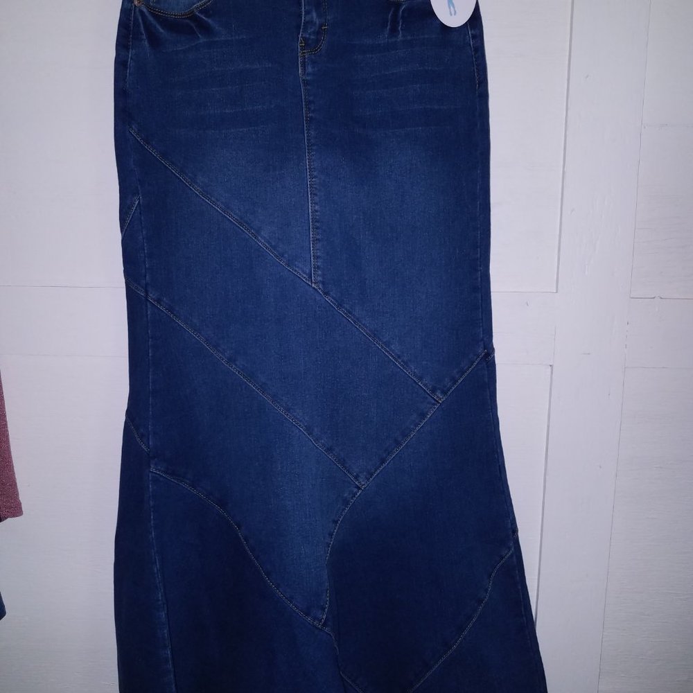 Mermaid Denim Skirt
